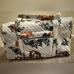 NWOT Vera Bradley Large Duffle Bag in Winter Fleece